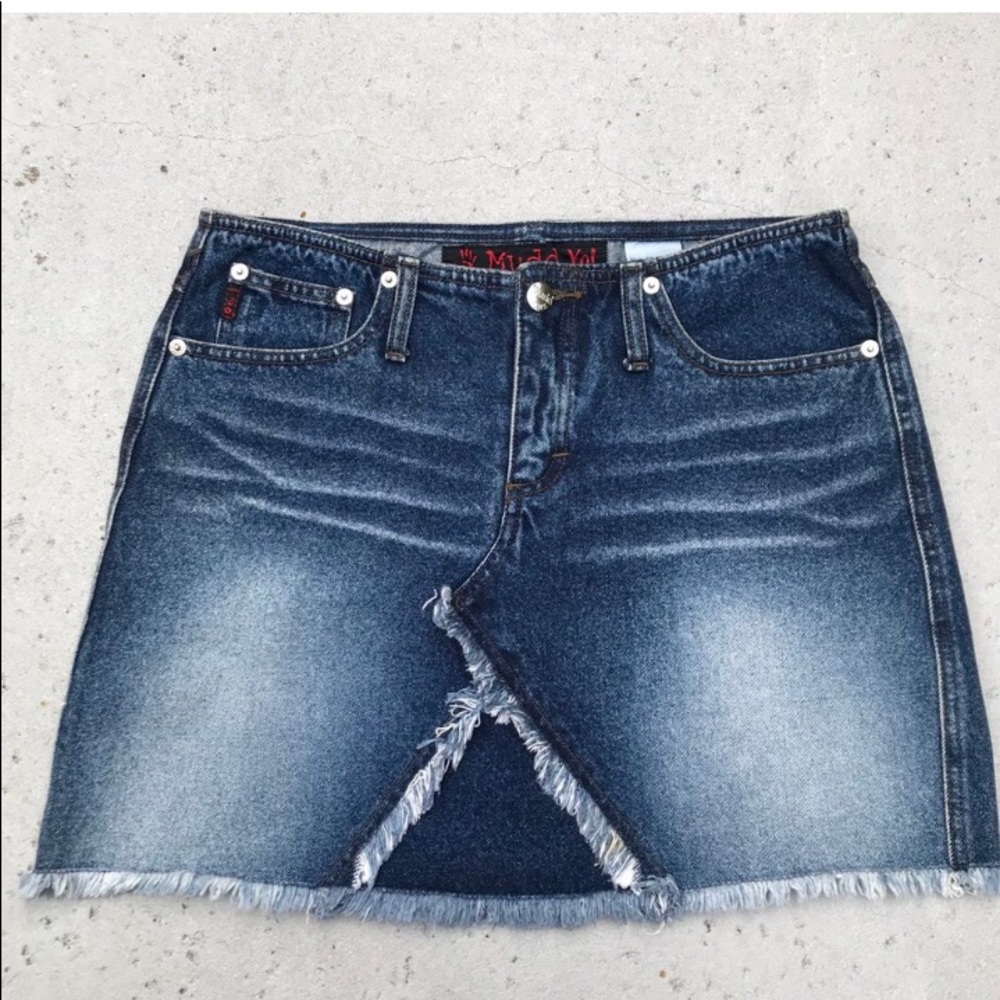 Y2K Mudd Denim Low Waisted Skirt
